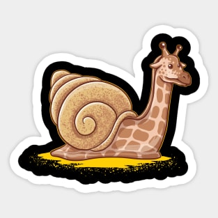 snail giraffe Sticker